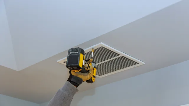 installation of hvac ventilation in the ceiling