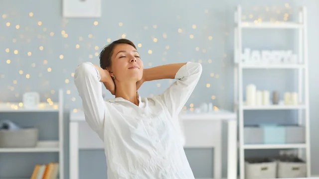 girl breathing air