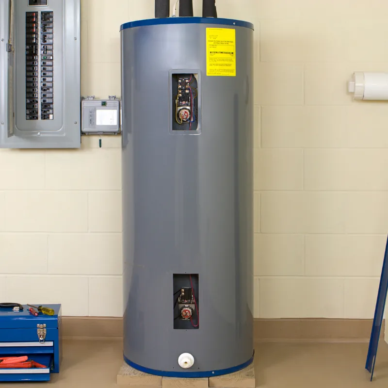 Water heater in a utility room