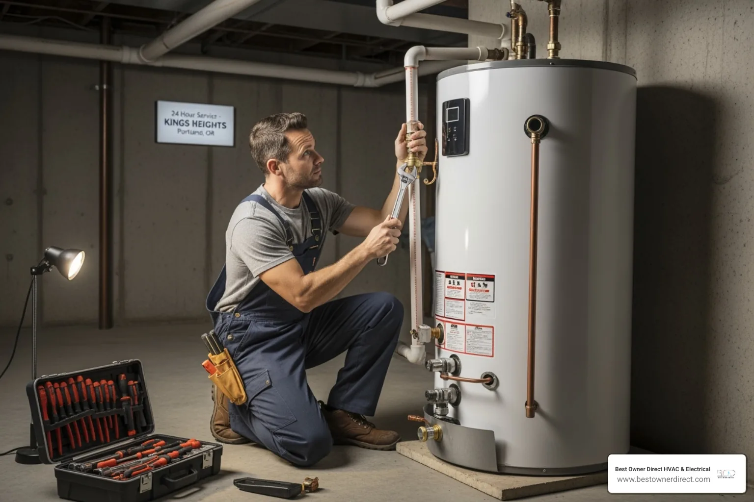 friendly professional technician - emergency water heater service in Kings Heights Portland, OR friendly professional technician - emergency water heater service in Kings Heights Portland, OR