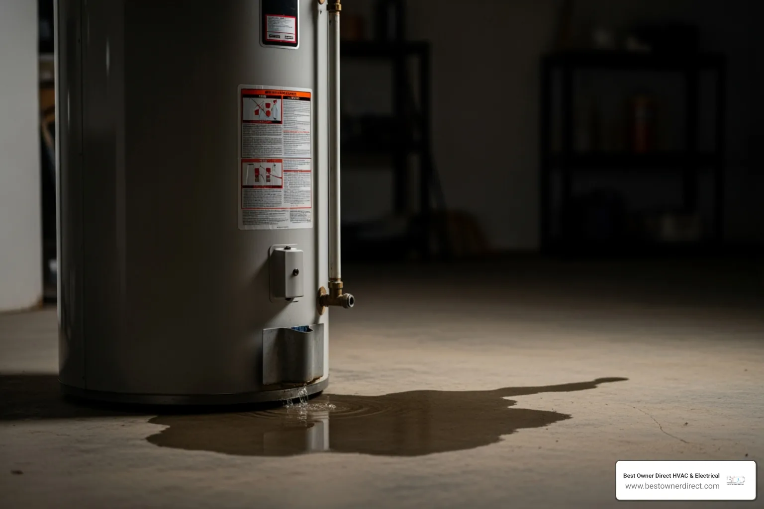 Water heater with a small puddle at the base - water heaters best company in cornelius or Water heater with a small puddle at the base - water heaters best company in cornelius or