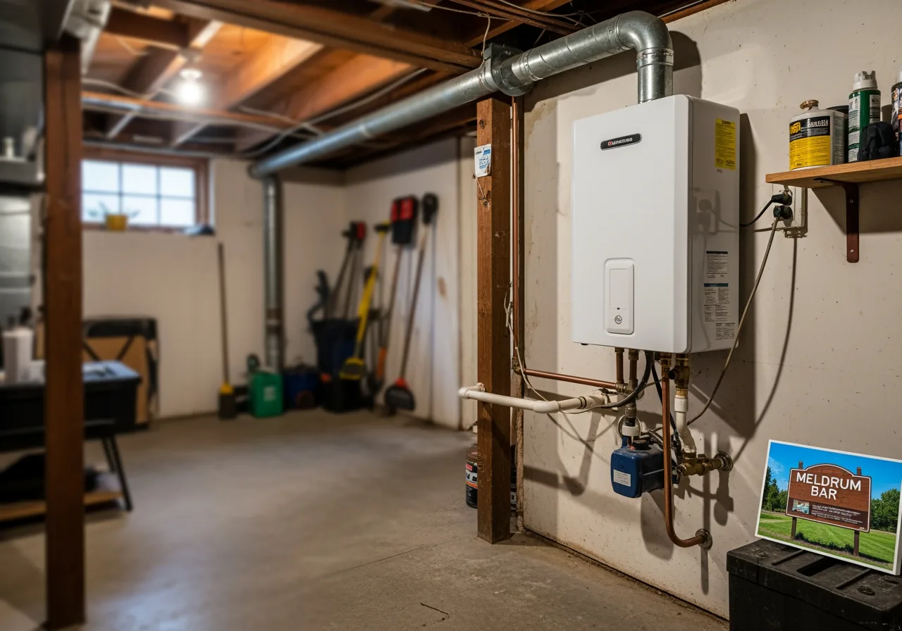 Infographic comparing traditional tank water heater operation