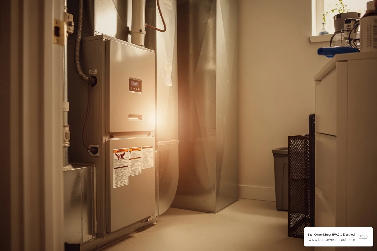 infographic showing the timeline and key benefits of heating replacement
