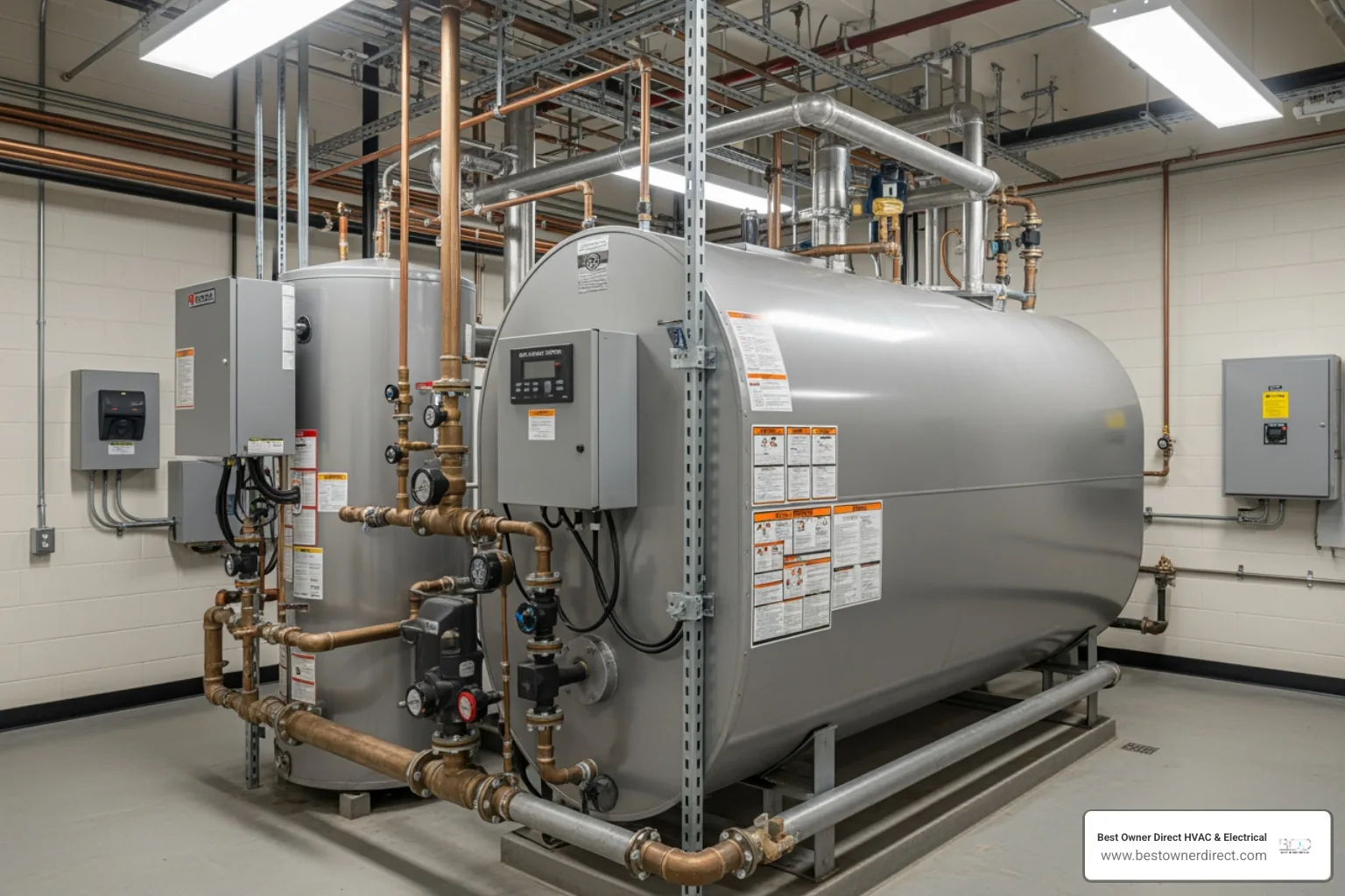 commercial water heater in a Beaverton facility - commercial water heater repair in beaverton, or